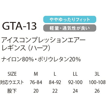 イーブンリバー EVENRIVER 接触冷感 アイスコンプレッションエアーレギンス ハーフパンツ インナー タイツ スパッツ GTA-13 短め 夏用 涼しい 暑さ対策 クール 吸汗速乾 UVカット ストレッチ 消臭 通気性 ややゆったりフィット メンズ