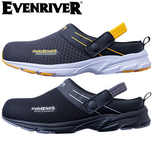 ストラップで踵をしっかり支えて歩きやすい先芯入りサンダル