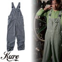 作業服 サロペット クレヒフク KURE サロペット 2950 作業着 通年 秋冬 オーバーオール オールインワン ヒッコリー ワーク フィールド DIY 農作業 ガーデニング カジュアル アウトドア キャンプ