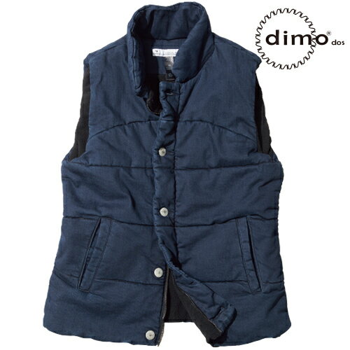 dimo ディモ デニムフェイクダウンベスト 防寒ベスト チョッキ 防寒 インナー アウター 作業用ベスト 保温 人気 安い 防寒着 おしゃれ 暖かい 秋冬用 ...