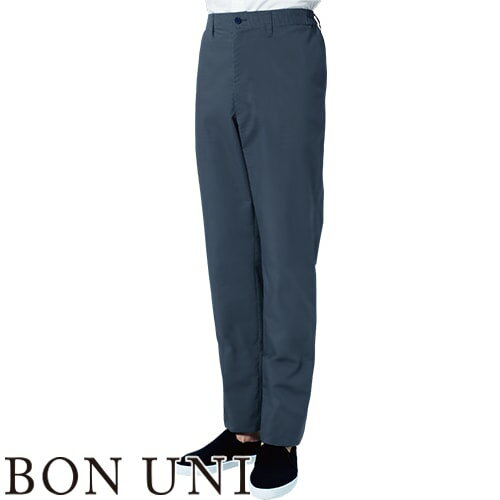 ｜商品名｜テーパードパンツ｜メーカー｜ボンユニ(BONUNI)｜品番｜22304-19｜カラー｜19.ネイビー｜サイズ｜SS、S、M、L、LL、3L、4L｜素材｜デニム調ピンドット　ポリエステル80％・綿20％｜機能｜ストレッチ(LYCRA T400ファイバー使用)、吸汗速乾・クーリング(クールマックスファブリック使用)｜ブランド｜BON JOYFUL｜仕様｜ベルト通し、両脇・両後ろポケット、後ろゴム｜商品説明｜・伸縮性があり動きやすく作業効率があがる、生地が伸びる、しゃがむことが多い現場に最適です。・すぐに乾くから汗によるべたつき、汗冷えを防ぎ、肌面をいつも快適に保ちます。｜シリーズ｜DENIM ON DENIM｜備考｜家庭洗濯可｜クールマックスファブリック(通気性、イージーケア)｜吸水速乾性で涼しく快適な着心地を実現する高機能ファブリックです・体から汗を吸い上げ外へ排出し、空気を外部から取り込んで、冷却し乾燥させる効果があります・水分移動の体温調整機能により体表温度の上昇を抑え、より涼しく快適な着心地を可能にします｜LYCRA T400ファイバー(ストレッチ性、耐久性)｜独自捲縮構造によりストレッチ性と製品形状保持効果を持つポリエステル複合繊維です｜ここでよく使われます｜飲食店 レストラン カフェ 喫茶店 ベーカリー パン屋 居酒屋 ラーメン屋 そば屋 うどん屋 焼肉屋 焼鳥屋 お好み焼屋 フレンチ フランス料理 イタリアン イタリア料理 高級レストラン 和食 日本料理 割烹 料亭 洋食 中華料理 厨房 料理人 シェフ ホールスタッフ｜おすすめ業種｜和食・割烹、アジアン｜メインカテゴリ｜飲食店ユニフォーム＞パンツ・スカート＞パンツ＞ユニセックス(男女兼用)｜配送方法｜通常：宅配便（メール便不可商品）◆送料込みの表示がある商品に関しましても、北海道・沖縄県は別途送料2,835円を頂戴いたしております。◆当店では当日出荷の記載のない商品に関しましてはご購入ができる状態でも取り寄せとなりますのでお急ぎの場合は事前にお問い合わせくださいませ。メーカーにて欠品の場合はメールにてご連絡をさせていただきます。当店よりのご注文確認メールが届かない場合はお電話にてご連絡させていただきますので届かない旨を必ずご一報お願いいたします。納期・返品交換・ご注文時の注意事項につきましては、ご利用ガイドをご一読下さい。 → ご利用ガイドへ清潔感のあるすっきりシルエット。動きやすさのヒミツはウエストゴム。裾に向かってシェイプされたスッキリとしたシルエット。スマートな印象でありながら、ストレッチ機能とウエストの後ろゴム仕様で窮屈感はなく、あらゆる動きにフィットします。ボストン商会は、多彩なシーンやニーズ、時代にマッチする対応するユニフォームが充実しているメーカーです。常に本物を追求し、質にこだわったユニフォームづくりに取り組んでいます。「品格」と「革新」のホテルウェア「BON UNI」、日々進化させるフードサービス産業に対し、ベーシックスタイルからカジュアルまで幅広く対応した「BON JOYFUL」、「美」と「洗練さ」を感じさせるホテルスパ＆エステティックウェア「B-SPA」、古来から受け継がれる和装を制服へ昇華させる「伝統スタイル」と、洋装の中にも和テーマを取り入れた「モダンスタイル」を提案する「和風（わのかぜ）」を展開し、様々なジャンルのお店に採用されています。ご確認事項こちらの商品は交換可能・返品不可となります。※交換には別途手数料がかかります。詳しくはこちら