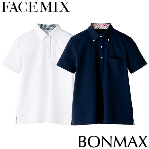 ポロシャツ 制服 ユニフォーム FACEMIX フェイスミックス レディス吸水速乾ポロシャツ（チェック） FB4017L 飲食店 レディース 居酒屋 ラーメン屋 そば屋 うどん屋 おしゃれ かわいい 可愛い 丈夫 快適