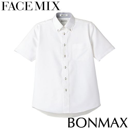 シャツ ワイシャツ レギュラーカラー FACEMIX フェイスミックス メンズ吸汗速乾半袖シャツ FB5013M 飲食店 制服 ユニフォーム メンズ レストラン カフェ おしゃれ かっこいい