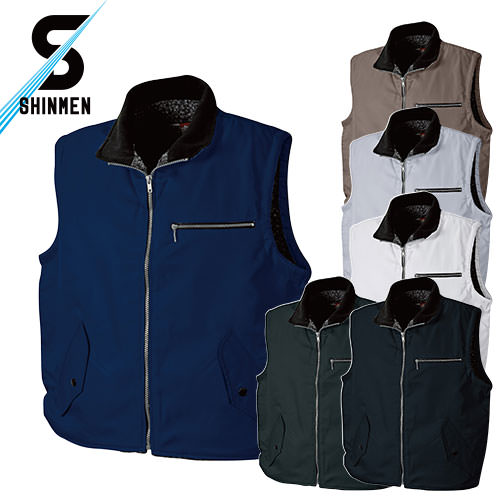 シンメン 鳶防寒ベスト(裏ボア) 防寒コート 防寒ジャケット 保温 人気 安い 最強 アウター ブルゾン ドカジャン 防寒ジャンパー ダウン 上着 防寒着 おし...