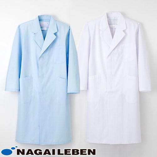 ナガイレーベン 男子シングル診察衣 KEX-5110 ドクターコート 白衣 メンズ 男性用 医師 薬剤師 医療 制服 ユニフォーム 病院 おしゃれ かっこいい ...