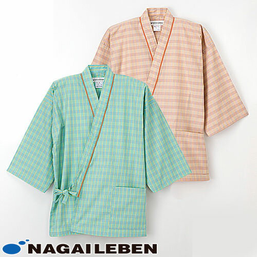 患者衣 じんべい型 検診衣 ナガイレーベン 病衣 入院着 患者着 LG-1471 半端袖 メンズ レディース じんべい 甚平 パジャマ 検査 検診 健康診断 入...