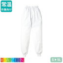 白衣 レディス パンツ ズボン KAZEN カゼン 843-40 衛生衣 食品衛生白衣 食品白衣 作業着 作業服 制服 ユニフォーム 食品加工 食品 工場 給食 調理 厨房 女性 レディース 吸汗 速乾 ストレッチ 制電 常温作業