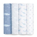 aden&anais オーガニック スワドル 4枚パック オーシャニック oceanic 4-pack organic swaddles エイデンアンドアネイ 出産祝い プレゼント ギフト organic collection