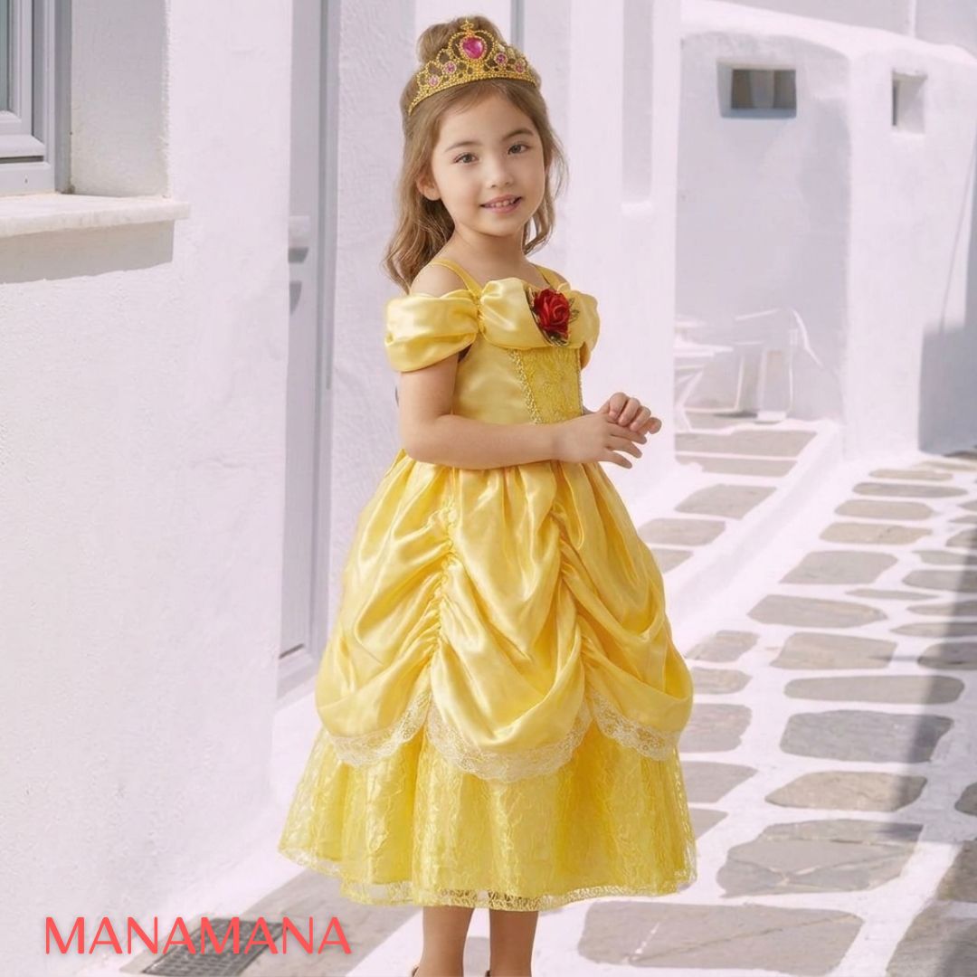 プリンセスドレス 子ども 子供 キッズ 子ども コスプレ ハロウィン 衣装 女の子 ベル ドレス なりきり 仮装 コスチューム ハロウィーン クリスマス プレゼント ベルドレス 誕生日プレゼント お姫様 プリンセス 発表会 おもちゃ 100 110 120 130 140 cm mana2-10045879 子供服マナマナ-キッズ&ベビー服 サンプル画像2