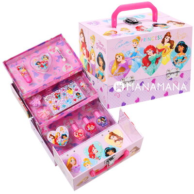 メイクセット キッズ プリンセス おもちゃ キッズコスメ ディズニープリンセス メイクセット 化粧 コスメ セット 子供 ディズニー プリンセス メイクボックス 小学生 女の子 誕生日プレゼント クリスマスプレゼント 化粧品 子供用 ネイル 4歳 5歳 6歳 7歳 8歳 9歳 安全 人気 - Image 1