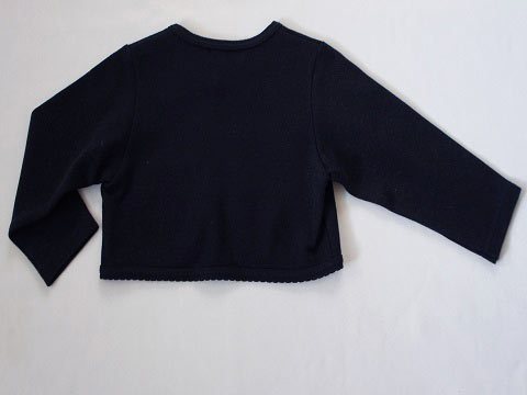 【セール 30%off SALE】 [m] サッコ sacco アウトレット 子供服 女の子 100cm 長袖 ボレロ カットソー カーディガン 紺 フォーマル 受験 面接 通園 通塾 入園式 卒園式 春 秋 冬 ★3 トップス ガールズ 女児 キッズ 【中古】 ユーズド リサイクル