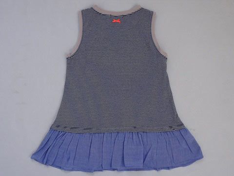 [ポイント最大12倍] ファミリア familiar アウトレット 子供服 女の子 120cm タンクトップ ボーダー 紺 水色 春 夏 ★3 トップス ガールズ 女児 キッズ 【中古】 ユーズド リサイクル こども 3