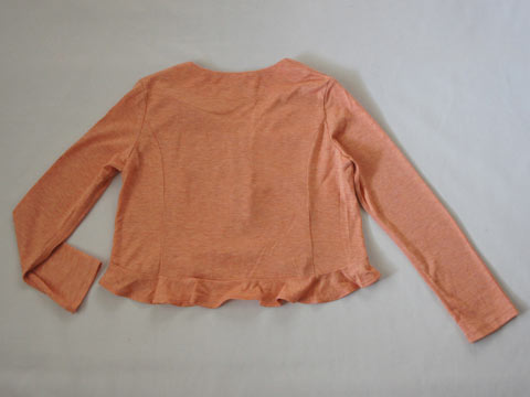[m] トッカバンビーニ tocca bambini アウトレット 子供服 女の子 140cm 長袖 カットソー カーディガン オレンジ 春 夏 ★4 トップス ガールズ 女児 キッズ ジュニア 【中古】 ユーズド リサイクル こども