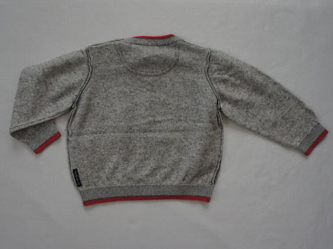 【セール 30%off SALE】 [m] アルマーニベビー armani baby アルマーニジュニア アウトレット 子供服 男の子 12M 約 70cm ベビー服 長袖 ニット セーター グレー 秋 冬 ★3 トップス 冬服 ボーイズ 男児 キッズ ベビー 【中古】 リサイクル