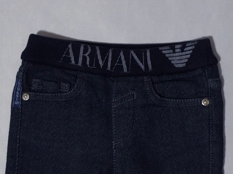 [最大1000円 offクーポン 対象] アルマーニベビー armani baby アルマーニジュニア アウトレット 子供服 男の子 12M 約 70cm ベビー服 パンツ 紺 ロング丈 トレーナー地 秋 冬 ★4 ズボン ボトムス 冬服 ボーイズ キッズ ベビー 【中古】 ユーズド 2