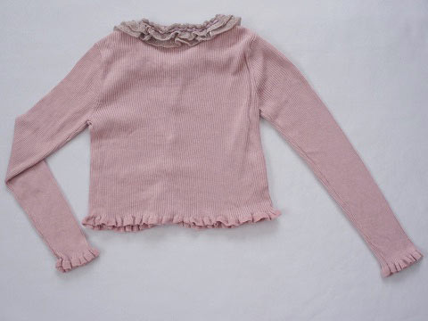 [m] トッカバンビーニ tocca bambini アウトレット 子供服 女の子 120cm 長袖 カーディガン ニット ピンク 春 夏 秋 ★3 トップス ガールズ 女児 キッズ 【中古】 ユーズド リサイクル こども