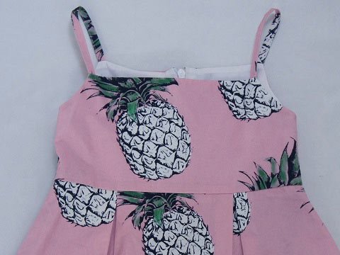 [ファッションセール開催中] エムエスジーエム キッズ msgm kids アウトレット 子供服 女の子 4歳 約 100cm ワンピース ノースリーブ サンドレス ピンク パイナップル 春 夏 ★4 ガールズ 女児 キッズ 【中古】 ユーズド リサイクル