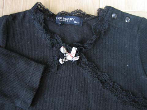 バーバリー BURBERRY 子供服 長袖 Tシャツ ロンt ティーシャツ トップス カットソー プルオーバー 黒 80cm 3 mana2-10028651 子供服マナマナ-キッズ&ベビー服 サンプル画像2