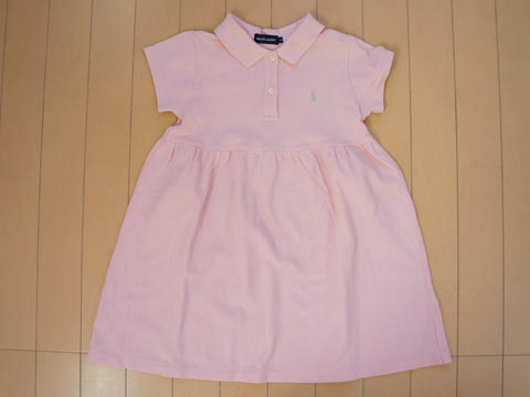 Rakuten - [m]ラルフローレン ralph lauren アウトレット 子供服 女の子 110cm 半袖 ワンピース ポロ素材 ピンク 無地 春 夏 ★3 ガールズ 女児 キッズ 【中古】 ユーズド リサイクル 古着 子ども服 こども