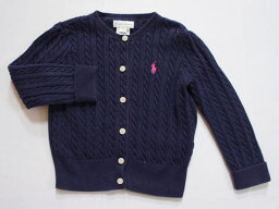 [最大1000円 offクーポン 対象] ラルフローレン ralph lauren アウトレット 子供服 女の子 24M 約 90cm ベビー服 長袖 カーディガン 紺 スモールポニー 春 秋 ★3 トップス ガールズ キッズ ベビー 【中古】 ユーズド リサイクル 子ども服 こども