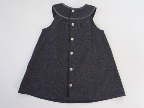 [m] タルティーヌ エ ショコラ タルティーヌエショコラ tartine et chocolat アウトレット 子供服 女の子 90cm ベビー服 ジャンパースカート グレー 秋 冬 ★3 冬服 ガールズ キッズ ベビー 【中古】 ユーズド