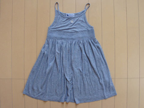 [m] 銀座サエグサ sayegusa アウトレット 子供服 女の子 5歳 約 110cm ワンピース ノースリーブ サンドレス ボーダー 水色 夏 ★4 ガールズ 女児 キッズ 【中古】 ユーズド リサイクル 古着 子ども服 こども