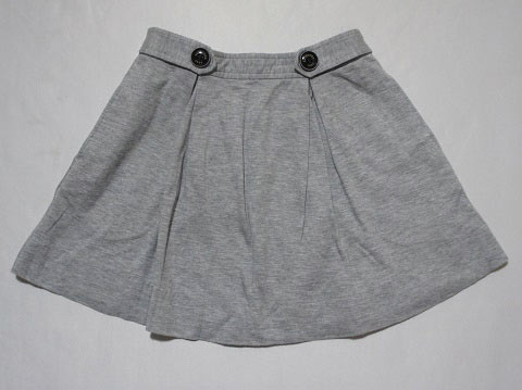 Rakuten - 【セール 30%off SALE】 [m] 銀座サエグサ sayegusa アウトレット 子供服 女の子 110cm スカート グレー カットソー 春 夏 ★4 ボトムス ガールズ 女児 キッズ 【中古】 ユーズド リサイクル こども