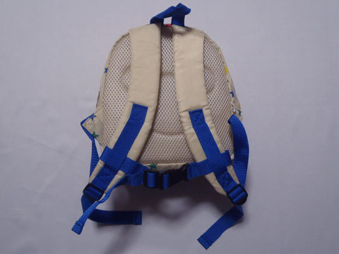 [m] ミキハウス アウトレット miki house mikihouse 子供服 男の子 約 80cm 90cm 95cm ベビー服 バックパック リュックサック ナップサック リュック ベージュ ★3 バッグ 鞄 かばん ボーイズ キッズ 【中古】 リサイクル