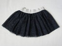 [最大1000円 offクーポン 対象] プチバトー petit bateau アウトレット 子供服 女の子 3歳 95cm ベビー服 スカート 紺 チュール シルバー ラメ 春 夏 秋 冬 ★4 ボトムス ガールズ 女児 キッズ ベビー 【中古】 ユーズド こども