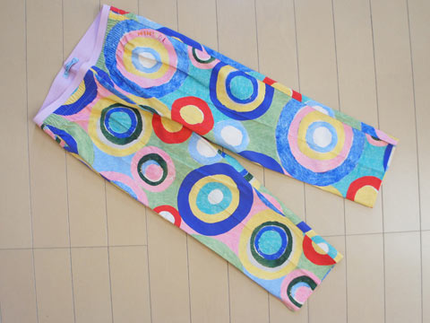 [m] ミミソル mimisol マメール アウトレット 子供服 女の子 10歳 140cm パンツ 七分丈 マルチカラー ..