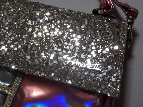 [m] シモネッタミニ simonetta mini マメール アウトレット 子供服 女の子 約 110cm 120cm 130cm ポシェット ミニ バッグ ピンク メタリック 春 夏 秋 冬 ★3 鞄 カバン かばん ガールズ キッズ 【中古】 リサイクル 3