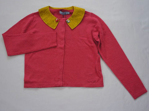 樂天商城 - [m] ★5 新品 未使用 ミミソル mimisol マメール アウトレット 子供服 女の子 6歳 約 110cm 長袖 カーディガン ニット ピンク 秋 冬 冬服 トップス ガールズ 女児 キッズ 【中古】 ユーズド リサイクル こども