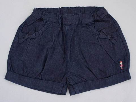 樂天商城 - 【セール 30%off SALE】 [m] ミキハウス miki house mikihouse アウトレット 子供服 女の子 110cm リーナちゃん ショート パンツ 紺 春 夏 ★3 ズボン ボトムス ガールズ 女児 キッズ 【中古】 ユーズド リサイクル こども