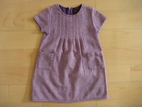 樂天商城 - [m]子供服 半袖 ワンピース ワンピ 3歳 約 95cm 100cm 紫 秋 冬 ★4 キッズ 【中古】 ユーズド 女の子 女児 ガールズ ブランド USED アウトレット リサイクル 古着 子ども服 こども服 子供 子ども