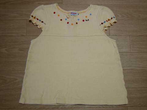 樂天商城 - [m]ミキハウス アウトレット 子供服 mikihouse 半袖 Tシャツ トップス 130cm ★3 キッズ 【中古】 ユーズド 女の子 女児 ガールズ ブランド USED アウトレット リサイクル 古着 子ども服 子ども