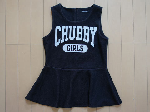 70%off SALE 半額以下 [最大1000円offクーポン 対象] チャビーギャング chubbygang 子供服 女の子 M 160cm チュニック 黒 カットソーデニム風 ブランドロゴ ノースリーブ 秋 冬★4 キッズ ジュニア 【中古】 ユーズド ガールズ 女児 アウトレット リサイクル 古着