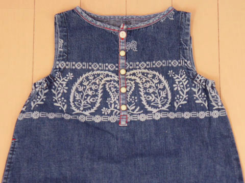 70%off SALE 半額以下 [最大1000円offクーポン 対象] デニムアンドダンガリー DENIM DUNGAREE 子供服 ワンピース 女の子 女児 ワンピ ノースリーブ デニム 薄手 青 ブルー 春 夏 秋 冬 4歳 約 100cm ★3 キッズ 【中古】 ユーズド ガールズ アウトレット リサイクル