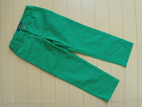 [m] ラルフローレン ralph lauren アウトレット 子供服 男の子 4歳 約 110cm パンツ 緑 ロング丈 春 夏..
