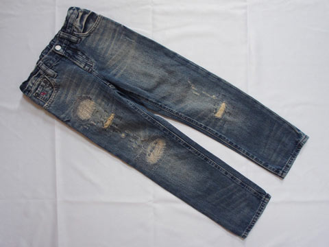 [枚数限定クーポンあり] ポロ ラルフローレン polo ralph lauren アウトレット 子供服 男の子 5歳 約 110cm ジーンズ デニム パンツ ロング丈デザイン 青 春 秋 冬 ★3 ズボン ボトムス ボーイズ キッズ 【中古】 子ども服