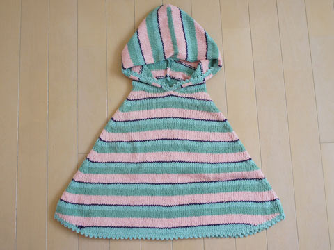 【70%off SALE 半額以下】 [m]Judith Lacroix 子供服 女の子 女児 マント ニット ケープ ウォーマー 6..