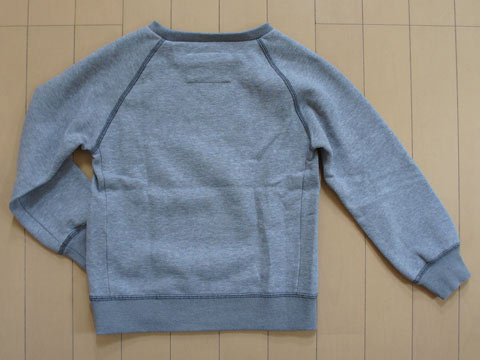 [m]エーグル aigle アウトレット 子供服 男の子 120cm 長袖 トレーナー グレー 裏起毛 防寒 ワシ イーグル 無地 秋 冬 ★2 トップス 冬服 ボーイズ 男児 キッズ 【中古】 ユーズド リサイクル 古着 子ども服 こども