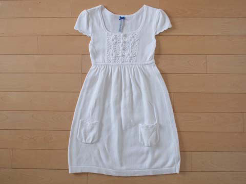 [クーポン配布中]マヨラル mayoral 子供服 半袖 ワンピース 女の子 女児 ワンピ 8歳 約 130cm ★3 キッズ 【中古】 ユーズド ガールズ アウトレット リサイクル 古着 子ども服 こども服 子供 子ども