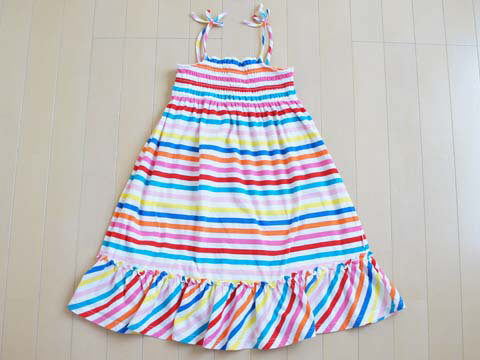 樂天商城 - [m] ポッキリ WHY AND 1 2 子供服 半袖 ワンピース 女の子 女児 ワンピ 7歳 約 120cm ★4キッズ プチプラ 【中古】 ユーズド ガールズ アウトレット リサイクル 古着 こども服 子供 子ども