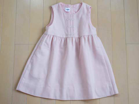 [m]ファミリア familiar 100cm ジャンパースカート 子供服 女の子 キッズ【中古】 ユーズド ★3 ピンク 秋 冬 アウトレット リサイクル 古着のサムネイル