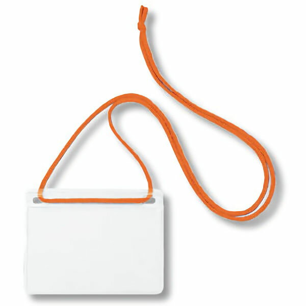 吊り下げ名札　名刺　10枚入　橙-