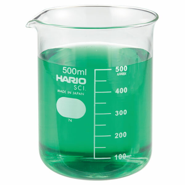 ●メーカー名： ハリオ理科実験のオールラウンドプレーヤー。 ●500mL●1組（6個入）●液体を計量する。混ぜ合わせる。加熱する。観察・計測する。さまざまな場面で活躍するビーカーは、理科実験のオールラウンドプレーヤーです。 ●目盛り／50mL　●寸法／92（胴外径）×120（高）×1.8（肉厚）mm　●S2115　●材質／ほうけい酸ガラス　●包装数：1／6 ※ご利用の環境により、実物の色とは異なる場合があります。