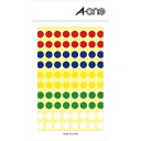 カラーラベル9mm丸アソート 07014
