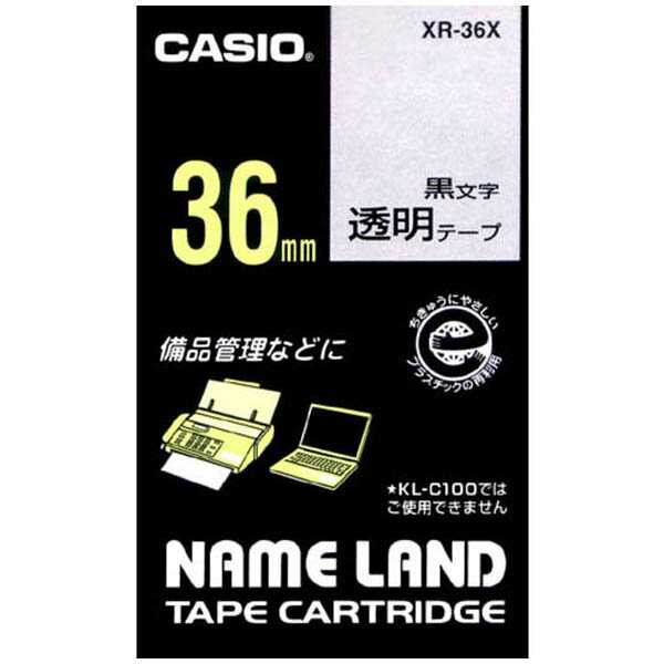 ●36mm幅、透明ラベル●1本●M品番／XR-36X●包装数：1／10※ご利用の環境により、実物の色と異なる場合がございます。