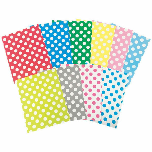 フレッシュカラー　ドットホワイトみどり100枚 ラシャ紙 色画用紙 画用紙 4902011346060