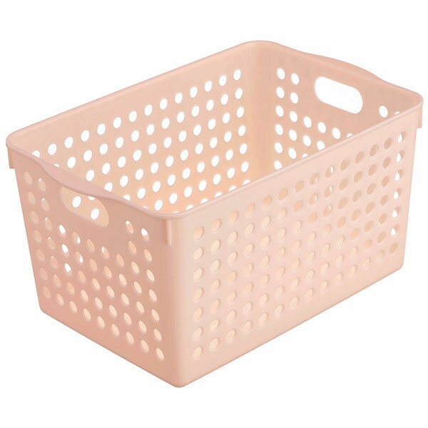 ストックバスケット　ディープ　ライトピンク　　4577